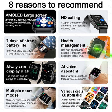 Smartwatch Ultrafino Masculino Feminino Tela Sempre Ativa Pulseira Esportiva Chamada Bluetooth Fashion Smartwatch Saúde Mostrador Personalizado