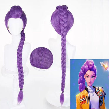 Rumi Mira Zoe Girl Group Members Wig Stage Cosplay Headwear Colorful Wig Cover Anime Movie KPop Demon Hunters Character Headgear