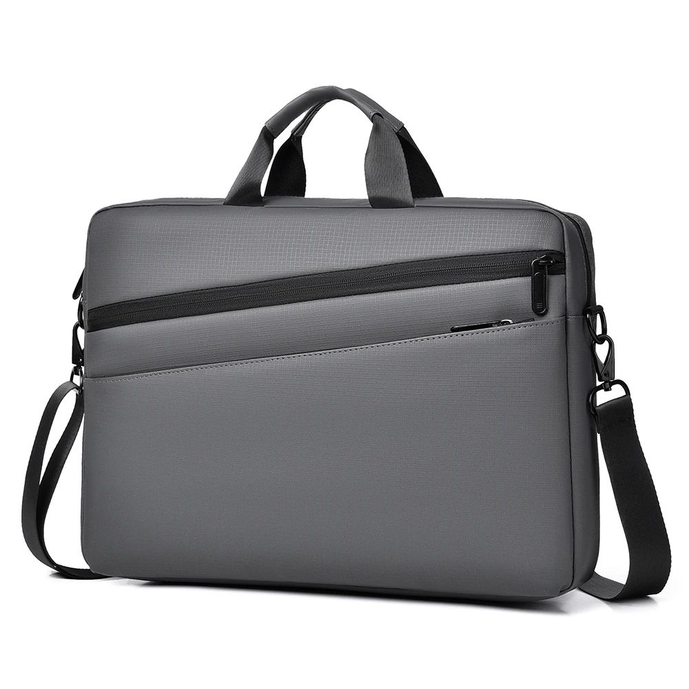High Quality Business PVC Shoulder Messenger Bags Trendy Briefcase Bag Office Handbags 15 17 inch Laptop Bag
