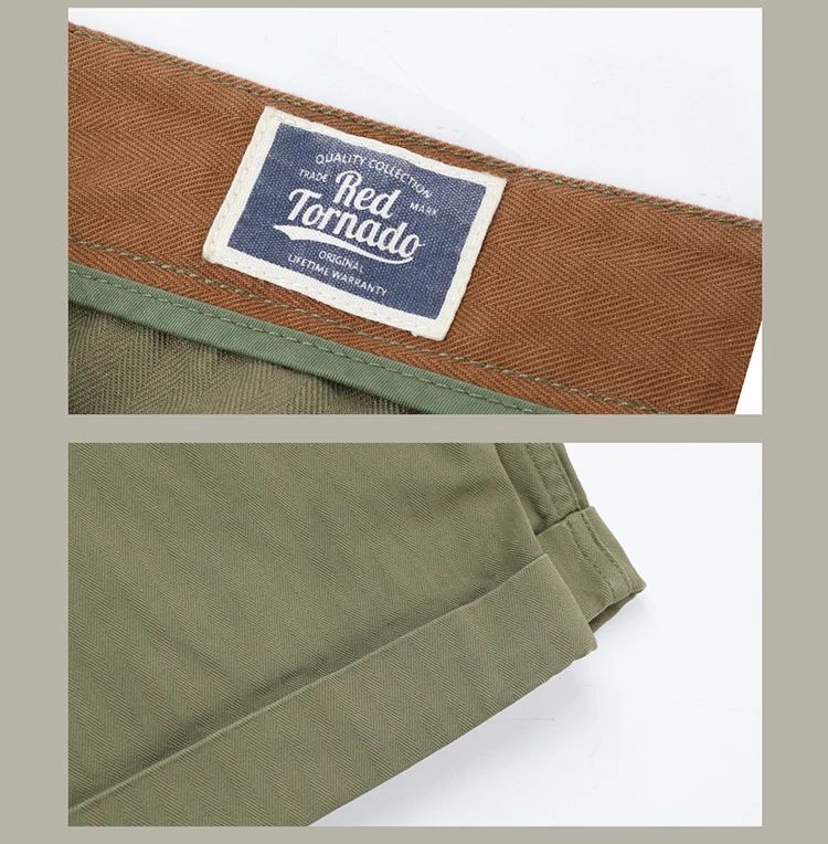 Red Tornado P-44 Monkey Pants Men's Military Style HBT Cargo Trousers Army Green