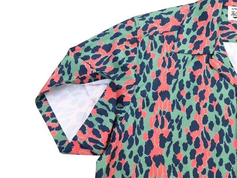 Classics Summer WACKO MARIA Shirts Full Print Leopard Rayon Short-sleeved Real Photos Hawaiian Shirt for Men Women