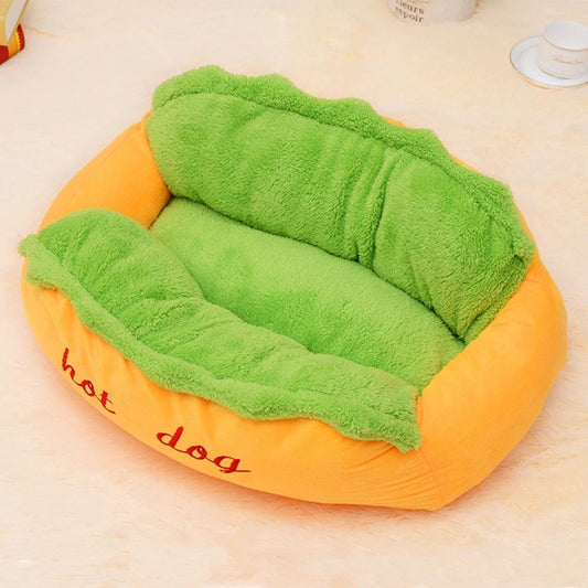 Cama para Animais de Estimação Casinha Cachorro Quente Sofá-Cama Canil Tapete Fibra Macia Cão Filhote Quente Removível Lavável Waterlon para Gatos