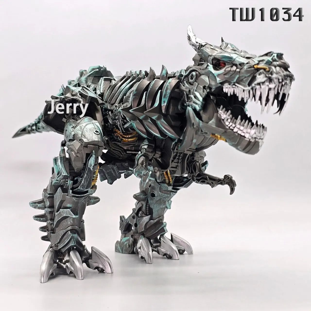 BAIWEI Transformation TW1034 TW-1034 24cm Grimlock KO SS07 Action Figure Dinossauro Lorde Líder Brinquedo Coleção Presentes