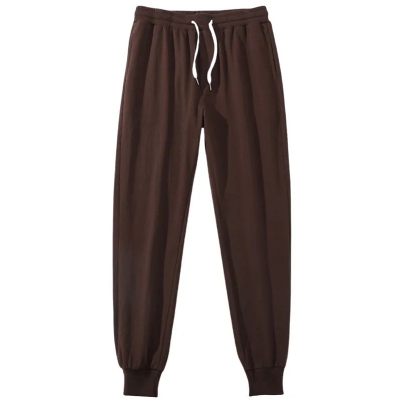 Men 100% Cotton Pants Elastic Gym Sweatpants Casual Jogging Trousers Sport Joggers Fitness Running Pants Man Clothing Streetwear