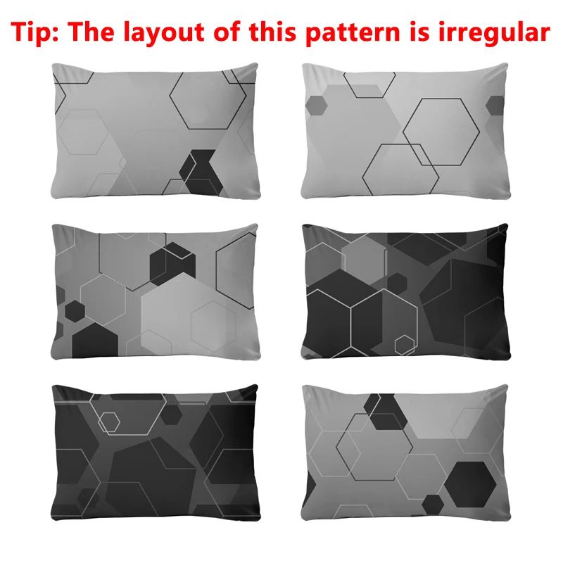 Jogo de lençóis de três peças simples, com padrão geométrico moderno, fosco, estampado para cama, para quarto