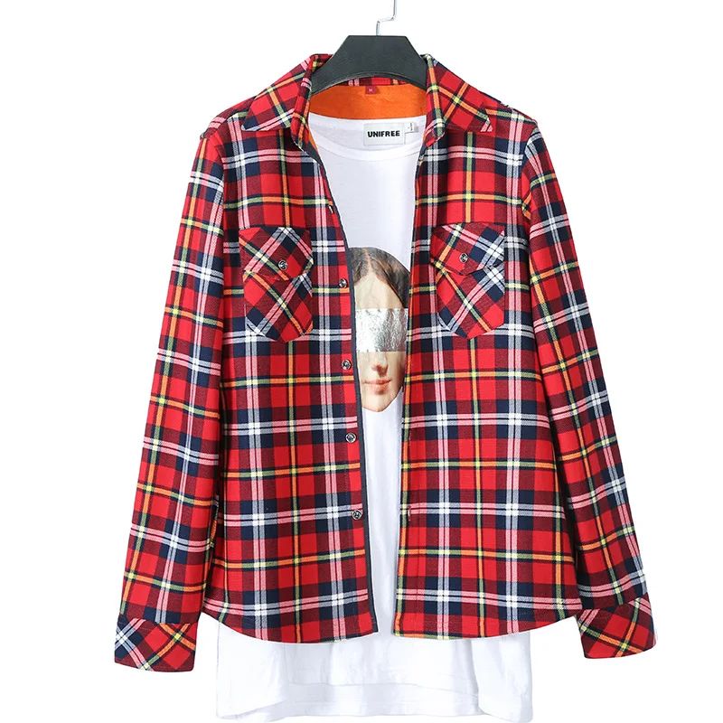 Thickened Fleece Women's Casual Shirt Korean Style All-Match Slim Fit Warm Plaid Elastic Large Size Button down Coat