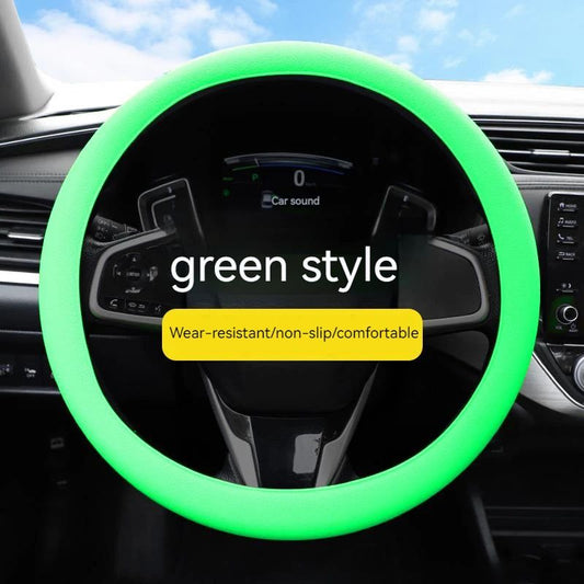 Universal Steering Wheel Cover Car Steering Wheel Handle Cover Anti-skid Wear-resistant All-season Silicone Steering Wheel