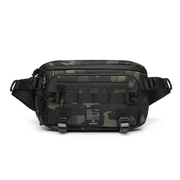 OZUKO Tactical bag Fanny Pack Outdoor Sports Tactical Multifunction Waterproof Male Chest Bag Mens Crossbody Bags