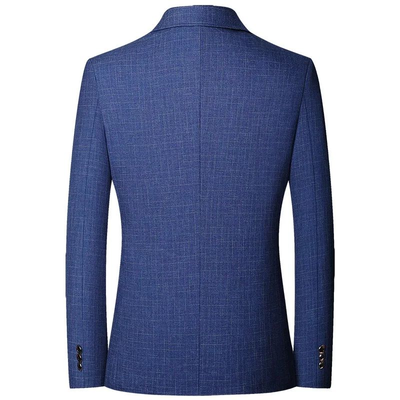 Men Plaid Blazers Jackets Formal Wear Suits Coats New Spring Autumn Male Business Casual Slim Fit Blazers Coats Men's Clothing 4