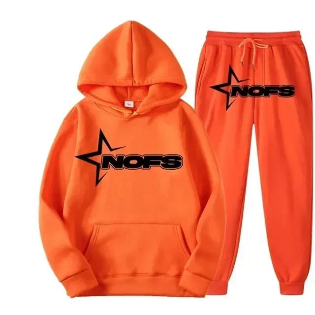 2024 men and women of the same fashion trend hoodie casual two-piece suit jacket pants fashion brand printing logo size S-3XL