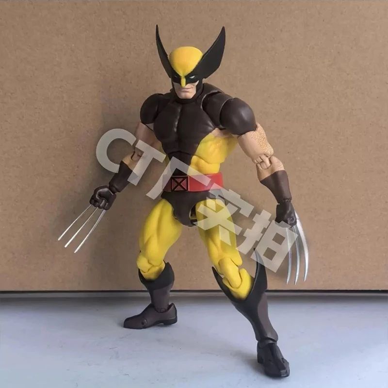 Boneco Articulado Wolverine Ct Toys Deadpool Mafex 096 Mafex138 Versão Quadrinhos X-Men Colecionável Brinquedo Modelo