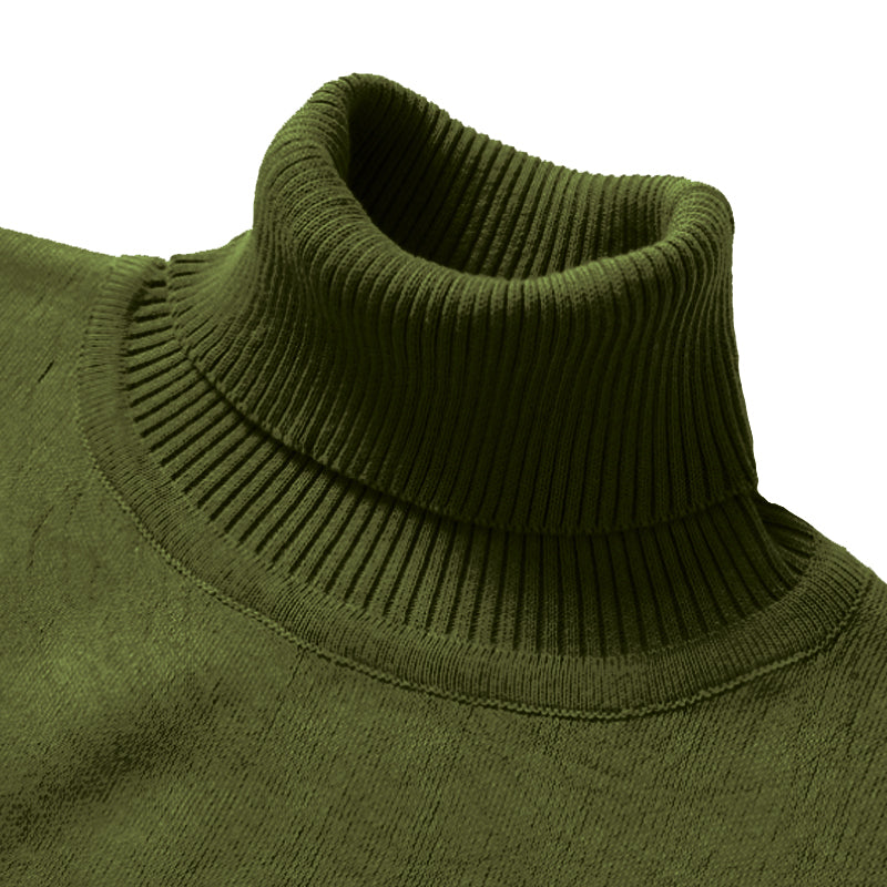 Winter Turtleneck Sweater New Men's Casual Rollneck Knitted Swatshirts Warm Men Jumper Wool Autum Sweaters