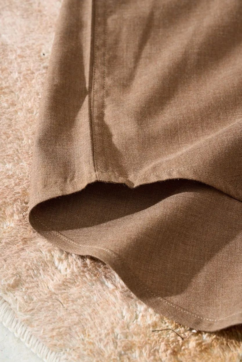 Bri 25ss Italian cashmere blend long-sleeved business casual shirt