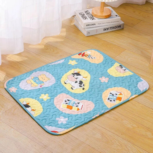 Tapete de Verão para Pets Cobertor Gelado à Prova de Umidade para Cães Almofada para Sofá e Chão Hipoalergênico para Gatos Capas de Cama para Pets Respiráveis