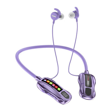 Wireless Headphones Bluetooth 5.4 Earphone HiFi Stereo Outdoor Sports Headset with Mic LED Display Neckband Earphones Earbuds
