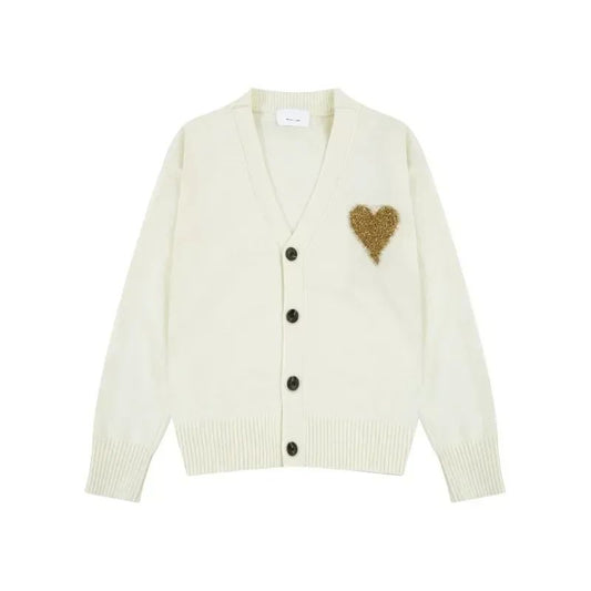 2025 A Letter Autumn/Winter Heart Embroidered Pullover Men's Sweatshirt Loose Casual Pullover Women's And Men's Fashion Clothing