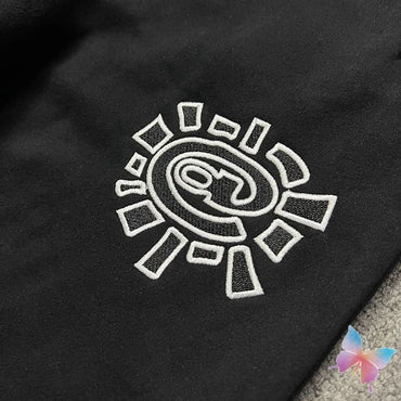 American High Street Black Sweatpants ADWYSD Pants Sunroll Fleece Zipper Pocket Men Women Cleanfit Trousers