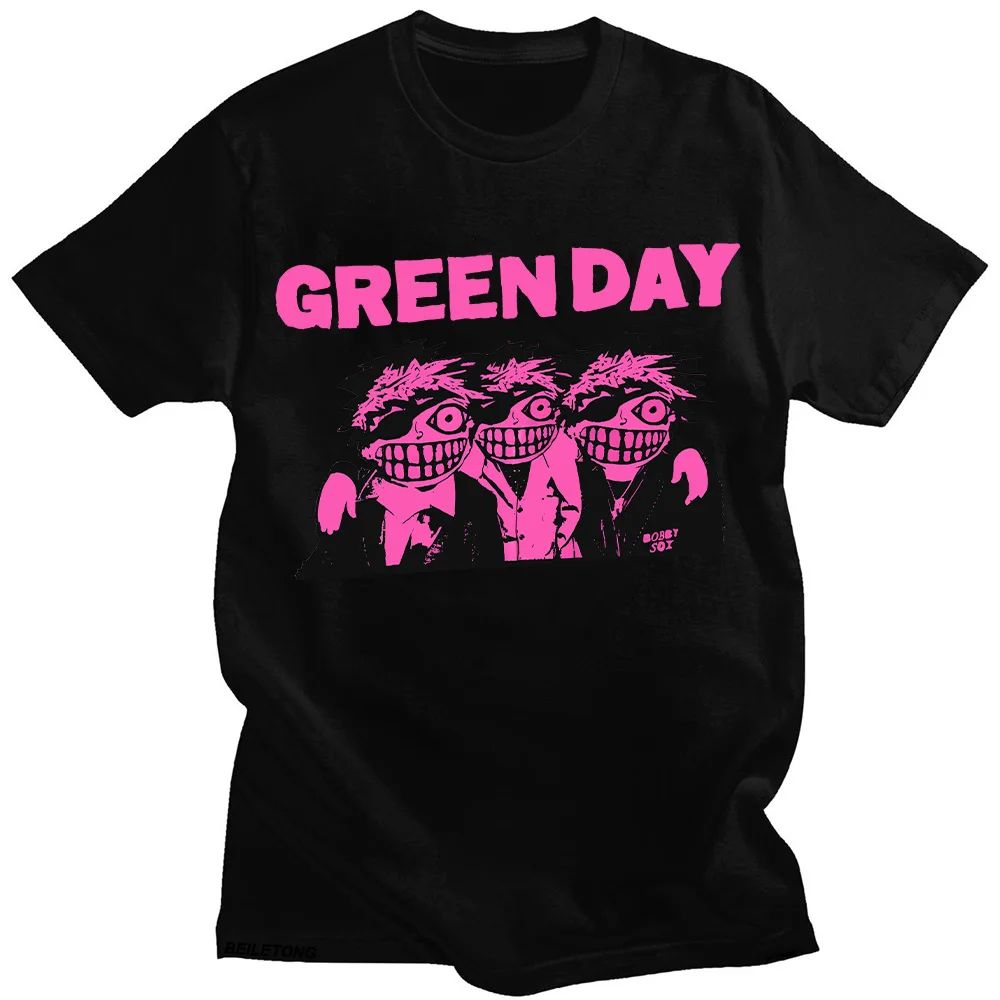 Green Day Rock Artist T-shirt Green Day Alternative Song Dilemma Top New Harajuku Aesthetic T-shirt Hip Hop Streetwear WomenY2K