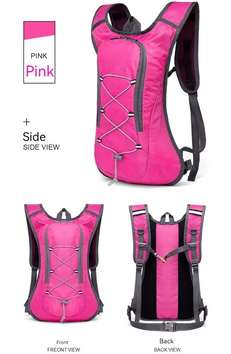 Mochila de Corrida Off-road Poliéster Mochila Ciclismo Maratona Mochila Esportiva para Caminhada e Montanhismo ao ar Livre