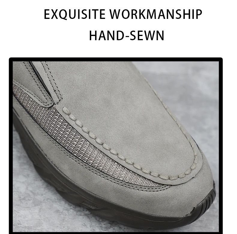 Men Leather Casual Shoes Breathable Loafers Men Sneakers 2024 New Male Comfortable Leather Flat Footwear Sneakers Men Shoes