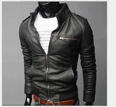 MRMT 2025 Brand New Men's Motorcycle Leather Jacket Slim Men Leather Jacket Outer Wear Clothing For Male Garment Man Jackets
