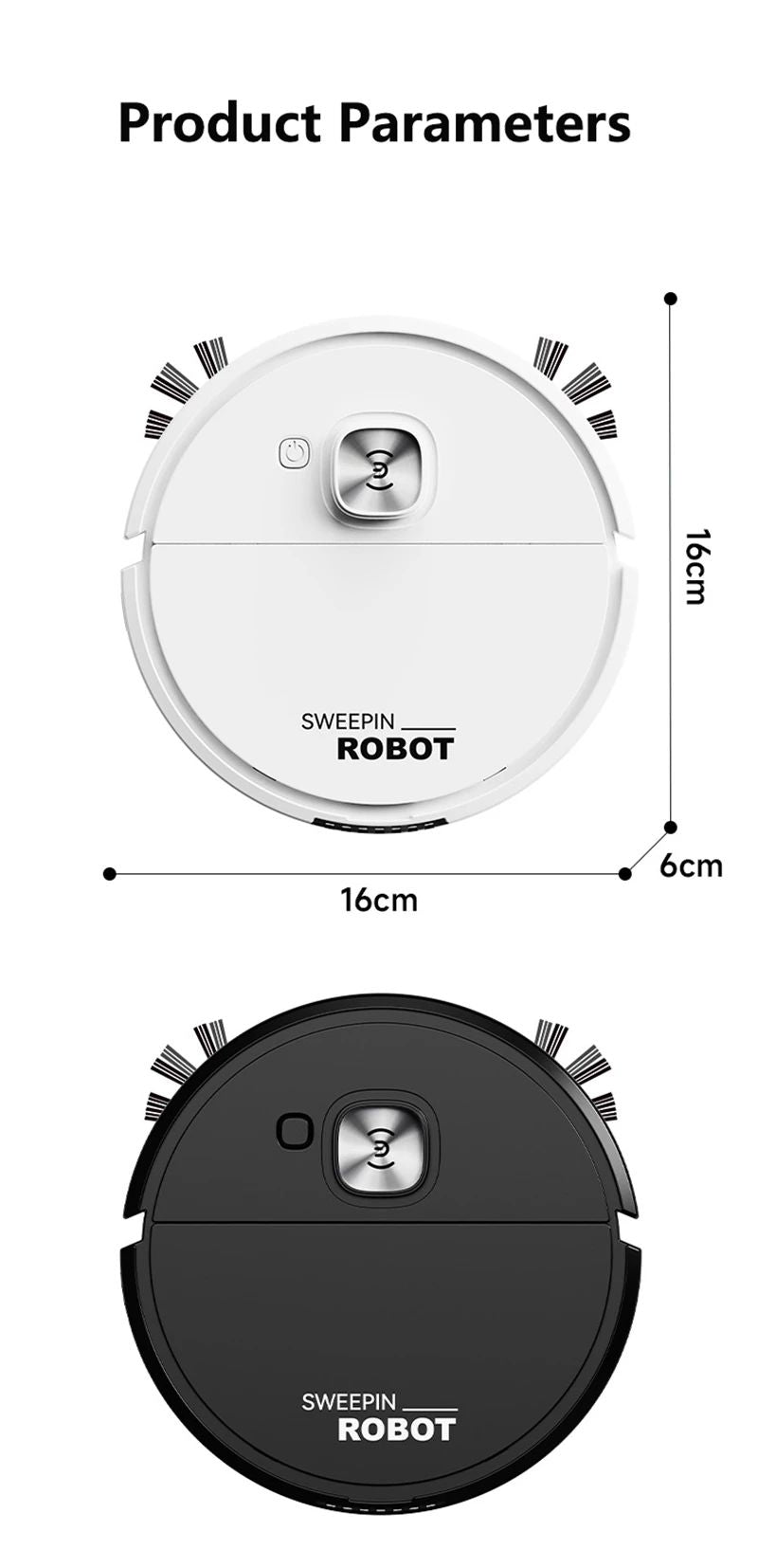 Xiaomi 3-in-1 Low Noise Mini Sweeping Robot Intelligent Sweeping Integrated Fully Automatic Cleaning Sweeping Machine Appliance