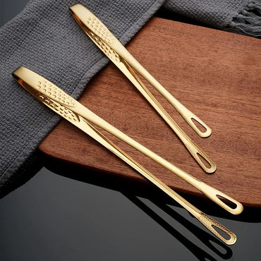 304 Stainless Steel Food Clip, Extended Barbecue Tongs for Household & Grill Use