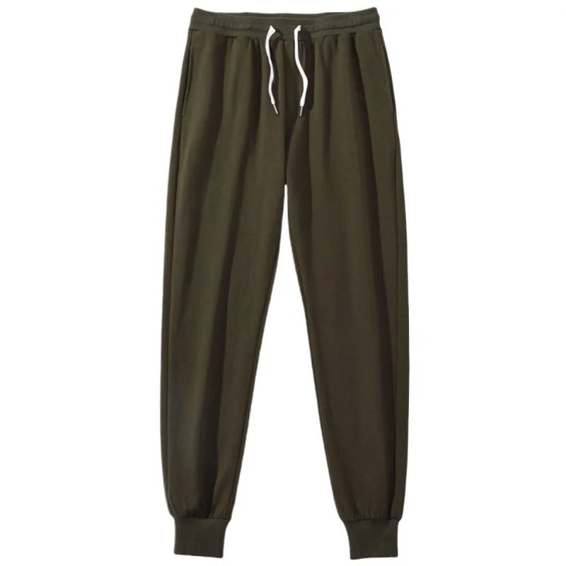 Men 100% Cotton Pants Elastic Gym Sweatpants Casual Jogging Trousers Sport Joggers Fitness Running Pants Man Clothing Streetwear