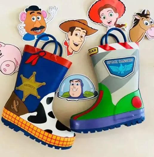 New cartoon kids toy Story Rain Boots Student Rain Boots Children's Fashion Non-Slip shoes