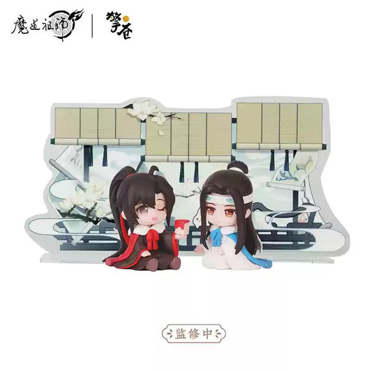 Mo Dao Zu Shi Cloud Deep Series Anime Figurine - Wei Wuxian Lan Wangji Q-Version Action Toy Model Collectible Gift for Fans