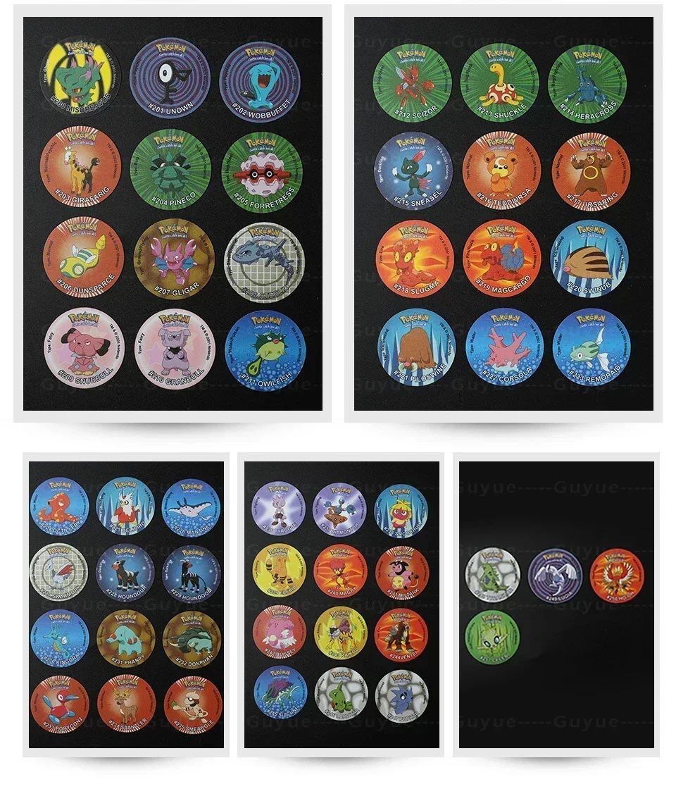Pokémon Tazos 1/2/3 Geração 160/100/141pçs Card Pogs Pikachu Charizard Treinador Coleção Completa Jogo de Cartas Cheetos Chipitaps Tap