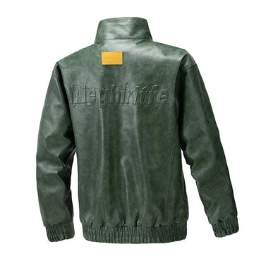 New Retro High Street Versatile Couple Motorcycle Fashionable Breathable Coat Winter Men Handsome Trendy Leather Jacket Comfort