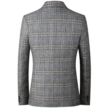 2024 New Spring Autumn Blazers Men Slim Fit British Plaid Formal Suits Male Jackets Party Wedding Business Casual Blazers Men