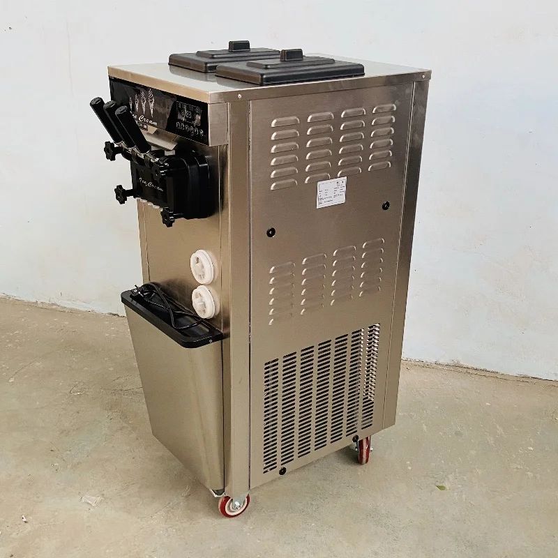 Máquina de Sorvete Expresso Elétrica Comercial Aparelhos de Cozinha Três Sabores Grande Capacidade 220V 110V