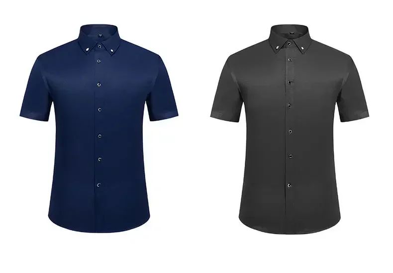 New Men's White Shirt Korean High End Version Free Shipping Popular Clothes Short Sleeve Long Sleeve Casual Suit Bottom Shirts
