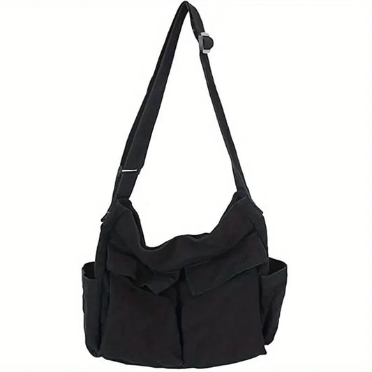 2025 y2k Women Vintage Handbag Canvas Teenager Shoulder Tote Bags Messenger Bags Ladies Casual Handbag Crossbody Purse