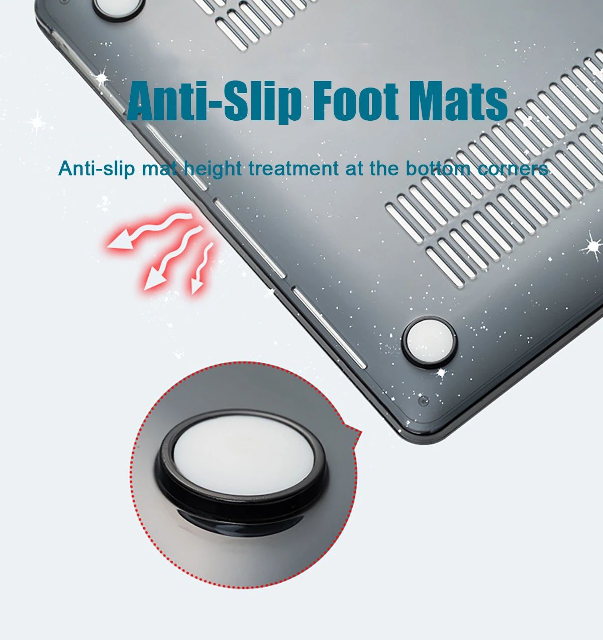 Glitter Hard Laptop Case for Macbook Air 13.6 M4 15 M3 Sparkly Clear Cover for Mac Book Pro 13 M1 M2 14 M4 16 Sleeve Accessories