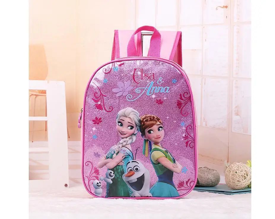 Disney Cartoon Princess Elsa Schoolbag Cute Large-capacity 3-piece Set of Children's Girls Boy Backpack Children's Schoolbag