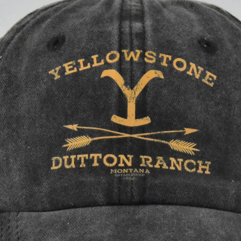 YELLOWSTONE Dutton Ranch Boné de Beisebol Ajustável Chapéu de Sol Primavera Outono Boné de Beisebol Esportivo Hip Hop Bonés Ajustados Chapéus para Homens e Mulheres
