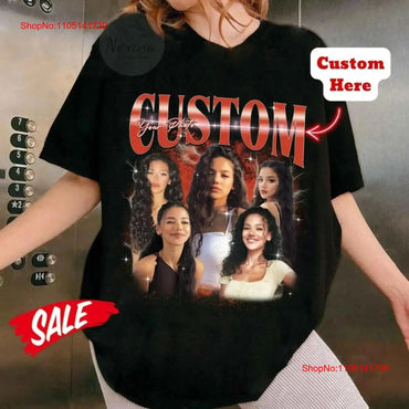 Custom Bootleg Rap T Shirt Photo Vintage 90s vintage Washed Slightly Versatile graphic Stretched Soft Unisex homme Stylish