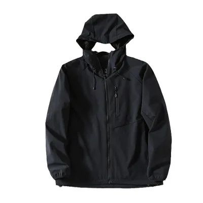 Bird Home Solid Color Version Lightweight Outdoor Windproof Tear-resistant Autumn Men's Sports Casual Hooded Jacket