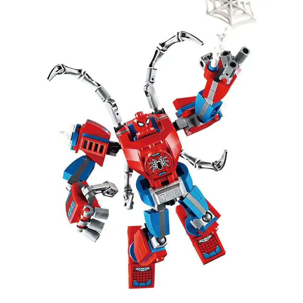 76302 76307 Superhero Bricks Avengers Thor Iron Man Thanos Assemble Compatible Action Figure Toy Building Blocks Model Ornament