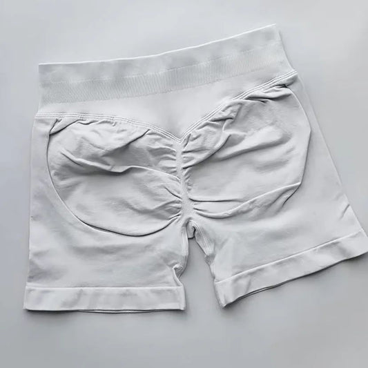 Gym Summer Women's Yoga Exercise Shorts Seamless High Waist Hip Tight Solid Color Shorts Yoga Exercise leggings