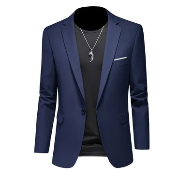 New Men Business Casual Blazer Solid Color Wedding Suit Jacket Dress Work Clothes Oversize Coats Male Brand Clothing Tuxedo