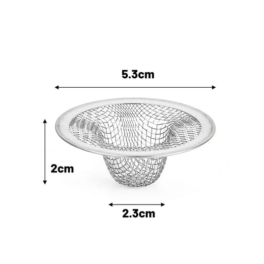 10/1x Stainless Steel Sink Filter Kitchen Bathroom Floor Drain Mesh Filters Drain Basket Waste Screen Hole Trap Strainer Stopper