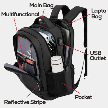 SWISS MILITARY Men Laptop Business Backpack Backpack 17 Inch Fashion School waterproof USB Large Capacity Bag mochilas Back Pack