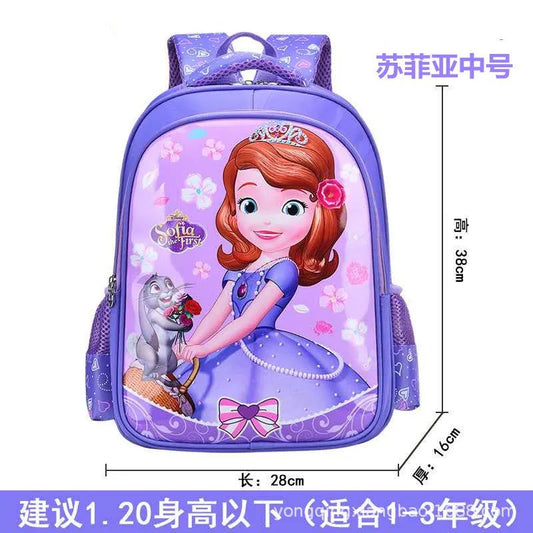 Disney princess Children cartoon primary bag for school reduction bag girl boy 1-3 grade Frozen Elsa bag for school kid backpack