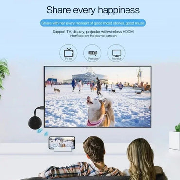 NOVO Dongle de exibição WiFi sem fio 5G/2.4G Espelhamento de tela 1080P HD TV Stick Para Chromecast 4K HD Reprodutor de mídia compatível com HDMI