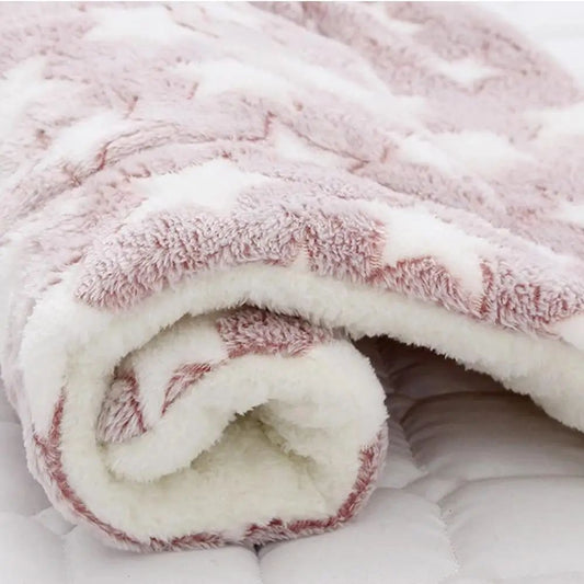 Tapete de dormir para animais de estimação, cama quente para cães, cobertor macio de lã para animais de estimação, cama para gatos, tapete de dormir para filhotes, almofada de colchão adorável para cães pequenos e grandes