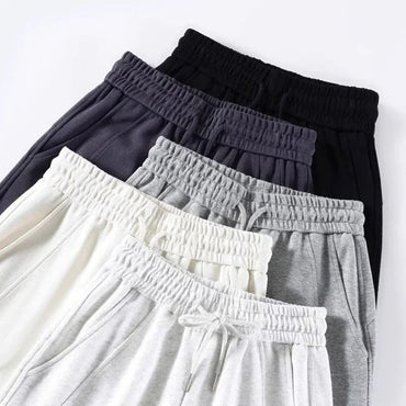 2024 Winter Girls Pants Snow Warm Solid Fleece Sweatpants Lady Korean Style Thicken Thermal High Waisted Straight Leg Trousers